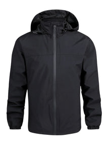 Jaqueta Masculina Impermeável Corta-Vento Capuz Removível - (Promoção de Inverno 2025)