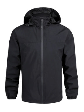 Jaqueta Masculina Impermeável Corta-Vento Capuz Removível - (Promoção de Inverno 2025)