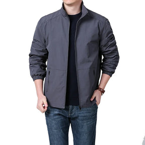 Jaqueta Masculina Slim Estilo Bomber com Zíper e Mangas Longas – (Promoção de Inverno 2025)