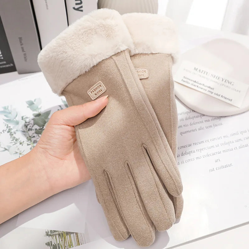 Luvas Femininas de Inverno – Forro Peluciado, Touch Screen