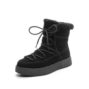 Bota Plataforma Feminina com Forro Peluciado Estilo Moderno Solado Grosso – (Promoção de Inverno 2025)