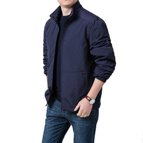 Jaqueta Masculina Slim Estilo Bomber com Zíper e Mangas Longas – (Promoção de Inverno 2025)