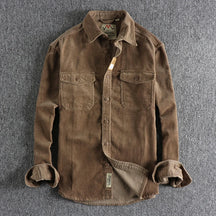 Jaqueta Masculina de Veludo Cotelê Vintage (Promoção de Inverno 2025)