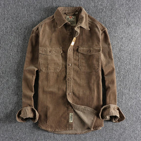 Jaqueta Masculina de Veludo Cotelê Vintage (Promoção de Inverno 2025)