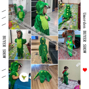 Fantasia Unissex Dinossauro Infantil – Roupa de Festa, Escola e Brincadeiras