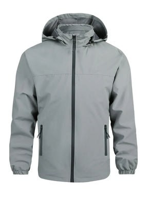 Jaqueta Masculina Impermeável Corta-Vento Capuz Removível - (Promoção de Inverno 2025)