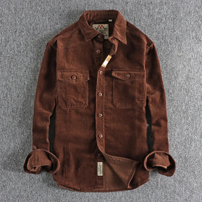 Jaqueta Masculina de Veludo Cotelê Vintage (Promoção de Inverno 2025)