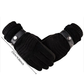 Luvas Masculinas de Inverno em Material Premium com Função Touch