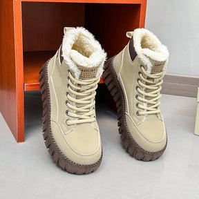 Bota Feminina de Inverno com Plataforma Forro Confortável Estilo Esportivo Casual – (Promoção de Inverno 2025)