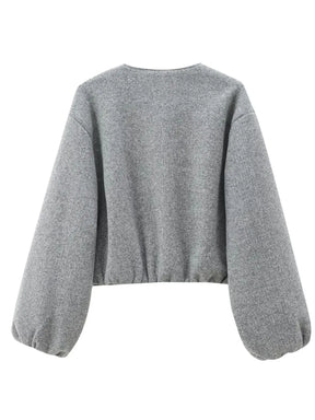 Jaqueta Feminina Bomber Retrô com Zíper - (Promoção de Inverno 2025)