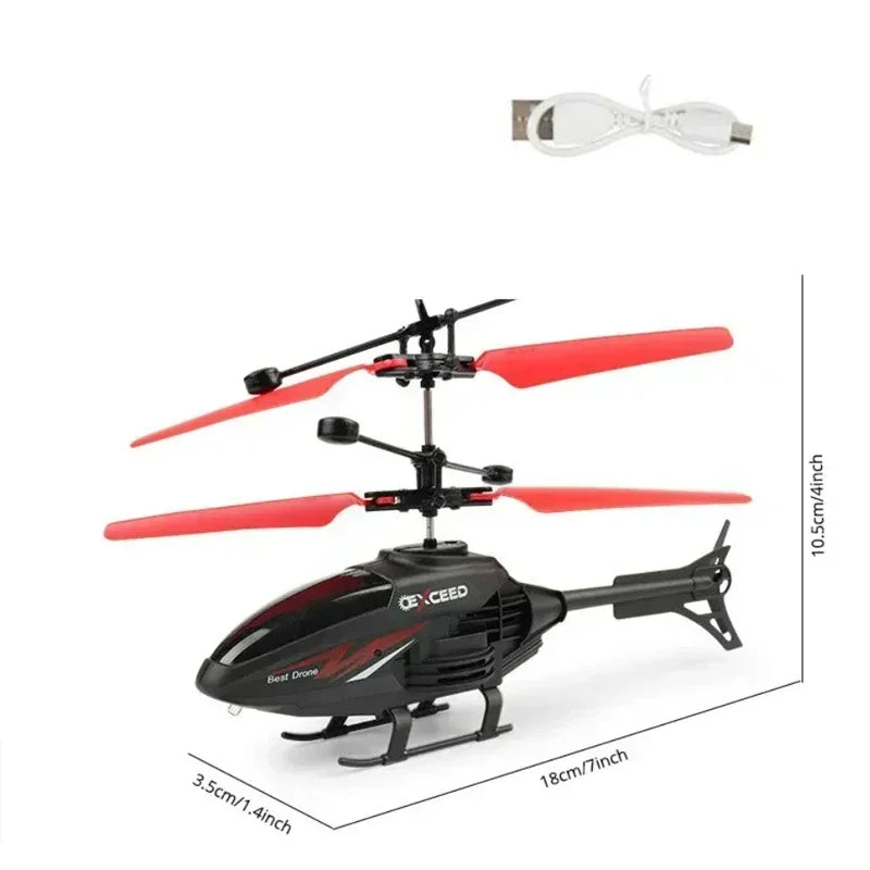 Mini Helicóptero Drone de Mão – Resistente a Quedas e Fácil de Controlar