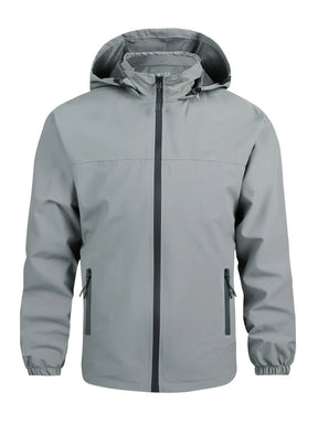 Jaqueta Masculina Impermeável Corta-Vento Capuz Removível - (Promoção de Inverno 2025)