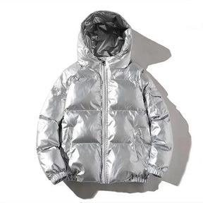 Jaqueta Parka Masculina com Capuz Forro Quente Design Corta-Vento com Zíper – (Promoção de Inverno 2025)