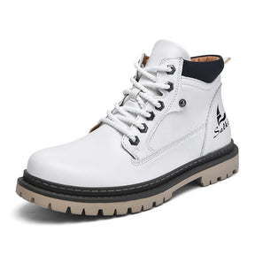 Bota Masculina de Cano Alto para Trilhas com Design Artesanal Solado Antiderrapante – (Promoção de Inverno 2025)