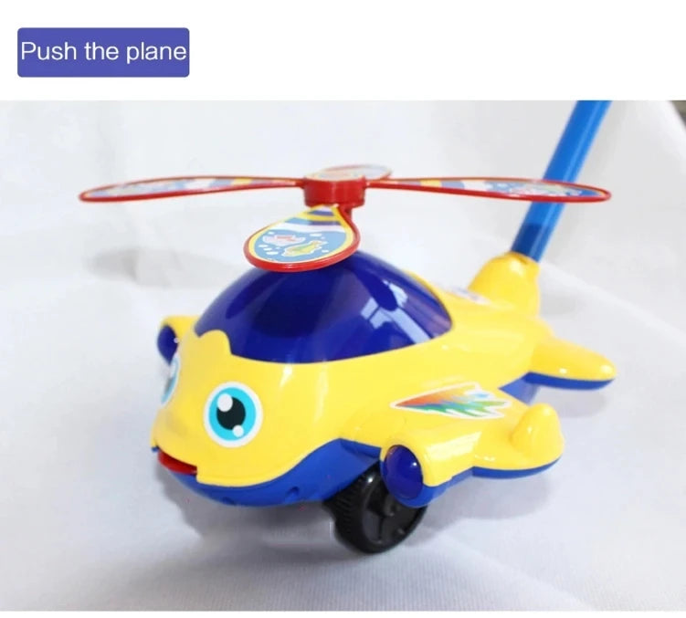 Brinquedo de Empurrar Infantil – Avião para Meninos e Meninas