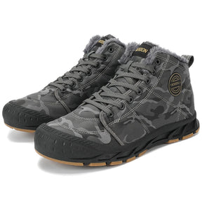 Bota Masculina de Inverno Antiderrapante com Forro Quente Leve e Minimalista – (Promoção de Inverno 2025)