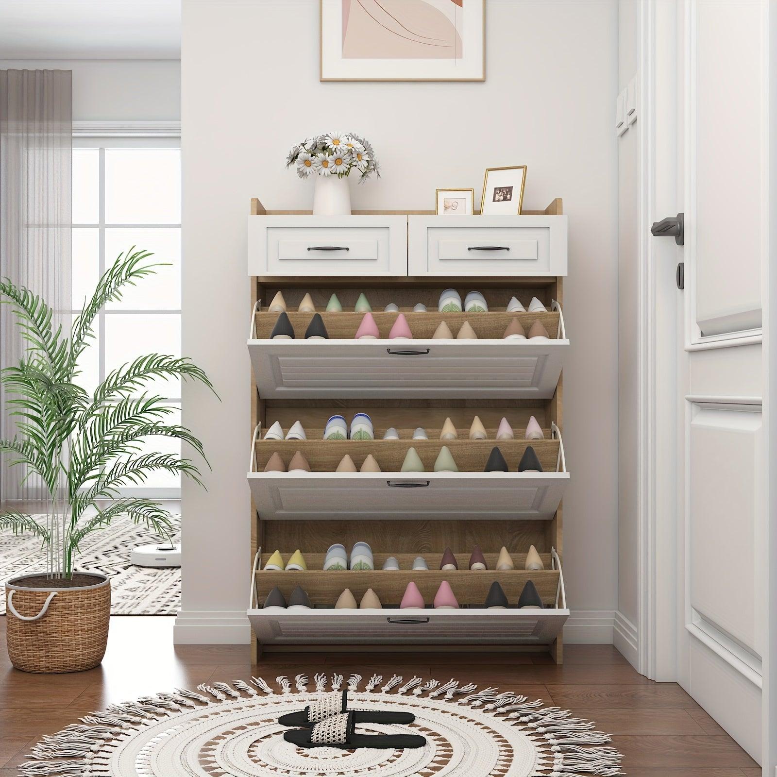 Armário de Sapatos com 3 Portas 2 Gavetas - (Promoção de Outubro)