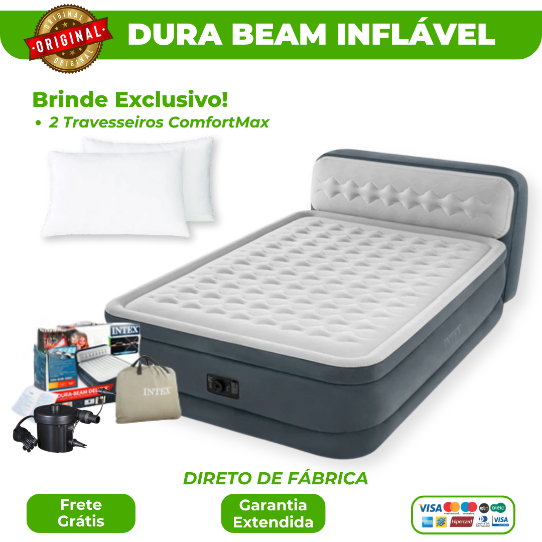 DuraBeam - Colchão Inflável + Brindes [Pague 1 Leve 2] - (Promoção de Outubro)
