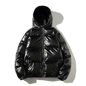 Jaqueta Parka Masculina com Capuz Forro Quente Design Corta-Vento com Zíper – (Promoção de Inverno 2025)