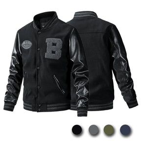 Jaqueta Masculina Baseball Larga Estilo Casual - (Promoção de Inverno 2025)