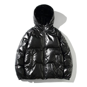 Jaqueta Parka Masculina com Capuz Forro Quente Design Corta-Vento com Zíper – (Promoção de Inverno 2025)