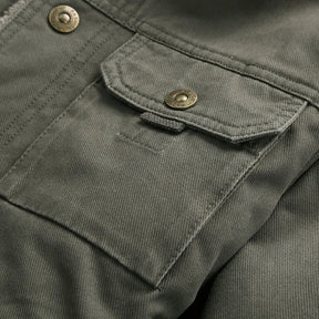 Casaco Masculino com Forro Peluciado Gola Virada Estilo Casual – (Promoção de Inverno 2025)