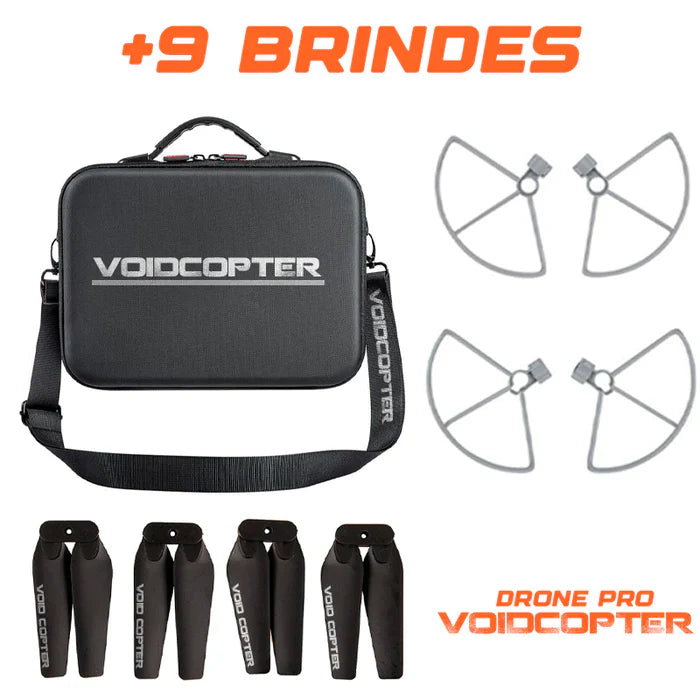 Drone Profissional 5KM com Câmera Dupla 4K HDR - VoidCopter + BRINDES (PROMOÇÃO 2025)