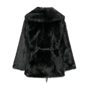 Casaco Feminino Para Inverno Com Cinto Decorativo - (Promoção de Inverno 2025)