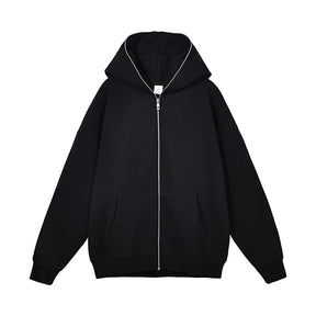Jaqueta Masculina Moletom com Capuz Retrô e Zíper (Promoção de Inverno 2025)