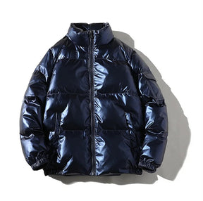 Jaqueta Parka Masculina com Capuz Forro Quente Design Corta-Vento com Zíper – (Promoção de Inverno 2025)