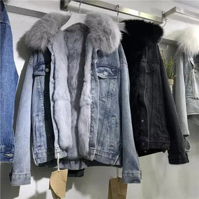 Jaqueta Feminina Jeans Casual Modelo com Forro Fleece - (Promoção de Inverno 2025)