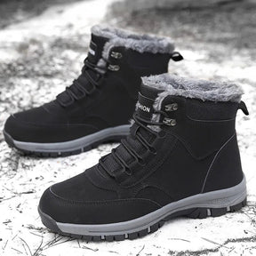 Bota Unissex de Inverno com Plataforma Forro e Design Impermeável – (Promoção de Inverno 2025)