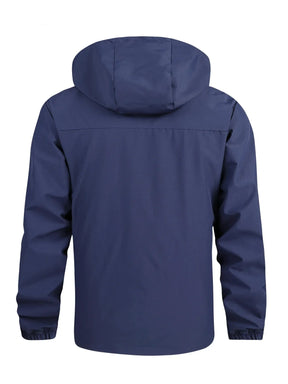 Jaqueta Masculina Impermeável Corta-Vento Capuz Removível - (Promoção de Inverno 2025)