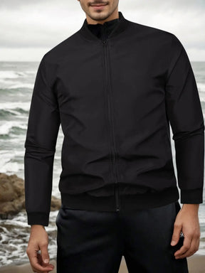 Jaqueta Masculina Impermeável Casual com Gola Manga Longa – (Promoção de Inverno 2025)