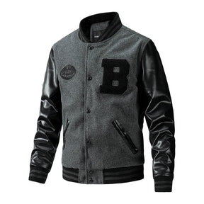 Jaqueta Masculina Baseball Larga Estilo Casual - (Promoção de Inverno 2025)