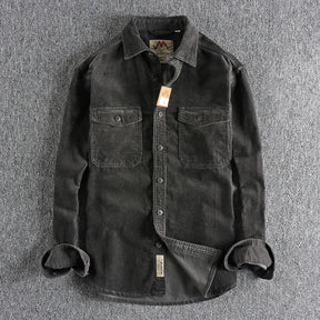 Jaqueta Masculina de Veludo Cotelê Vintage (Promoção de Inverno 2025)