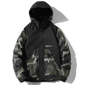 Jaqueta Masculina Bomber Militar com Capuz Corta-Vento – (Promoção de Inverno 2025)