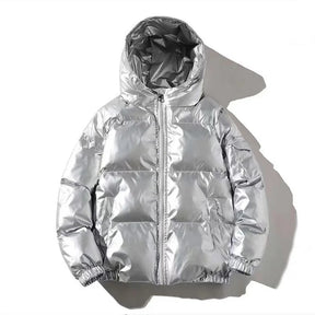 Jaqueta Parka Masculina com Capuz Forro Quente Design Corta-Vento com Zíper – (Promoção de Inverno 2025)