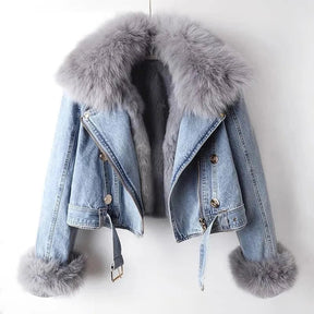 Jaqueta Jeans Feminina Curta com Forro – (Promoção de Inverno 2025)