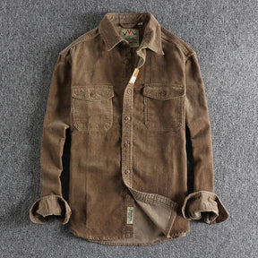Jaqueta Masculina de Veludo Cotelê Vintage (Promoção de Inverno 2025)