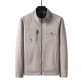 Jaqueta Bomber Masculina Slim Casual com Zíper e Gola Estilo Baseball – (Promoção de Inverno 2025)
