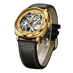 Relógio Masculino Automático Olevs Infinity Gold
